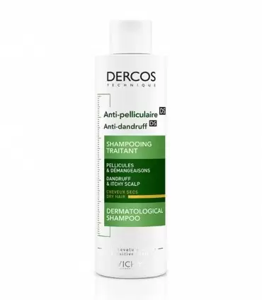 DERCOS SHAMP ANTI-PELL CHEVEUX SECS 200ML